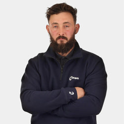Navy 1/4 Zip Sweatshirt