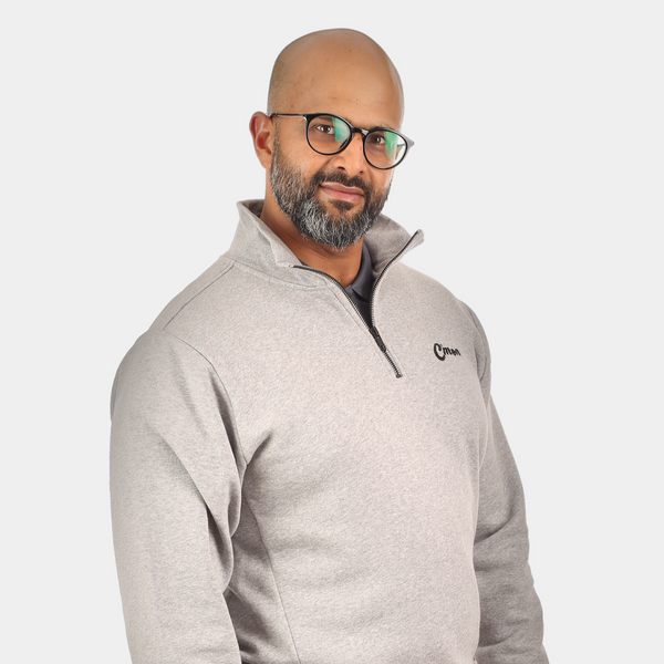 Grey 1/4 Zip Sweatshirt