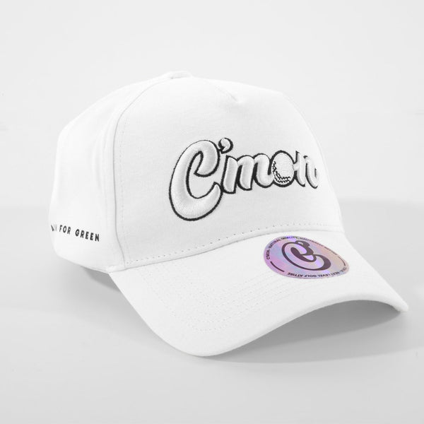 White C'mon Badge Cap