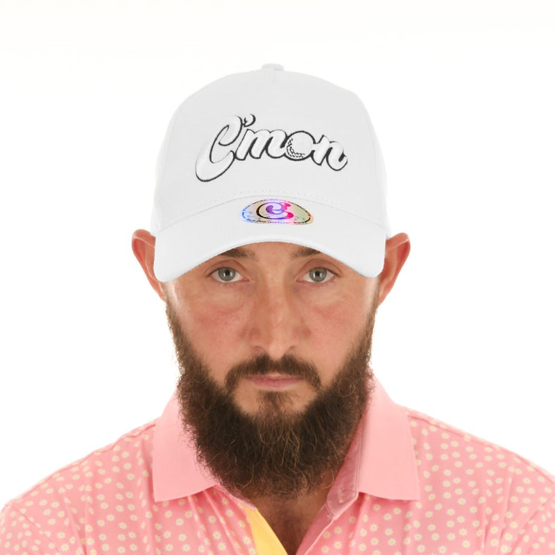White C'mon Badge Cap